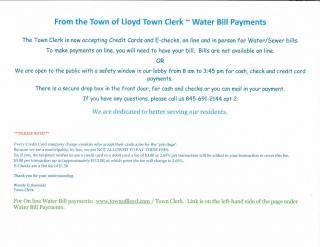 Water Bill Payments