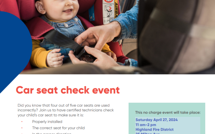 Car Seat Check by Nuvance Health on April 27, 2024
