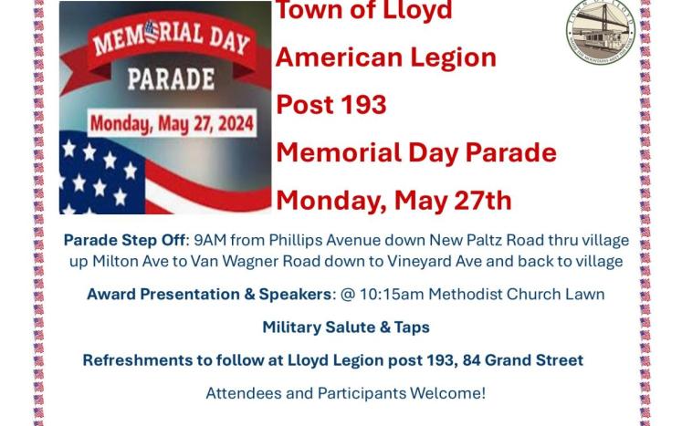 Highland Memorial Day Parade - Monday 5/27 9am